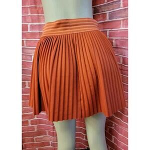 PROMOD Red/orange Pleated Re-inspired Couture Collection Women's Skirt US M #C4